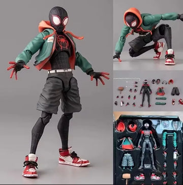 HOT 2026 New Thousand Value Practice Parallel Universe Miles Spider Man Super Mobile Handheld Toy Marvel Doll Model Gift