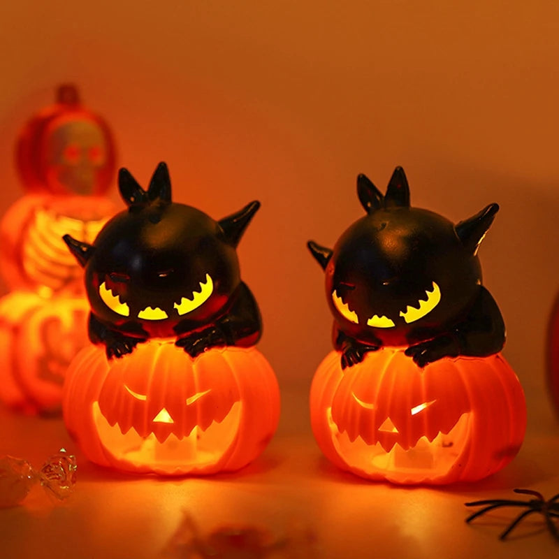 Halloween Candle Holder Decoration Desk Accessorie Party Decoration Scary Ornament Pumpkin Ghost Accessorie Room Decor