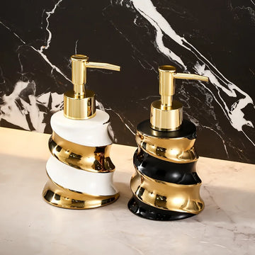 Luxury Ceramics Lotion Bottle 200ml Soap Dispenser Shampoo Bottling Bottle Dispenser for Liquid Soap Bathroom Accessories