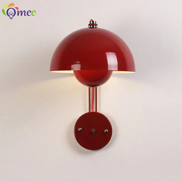 New Nordic led Indoor Wall lamp Mushroom E27 White bud bedside Child Wall lights For home bedroom Living room Aisle Deco Denmark