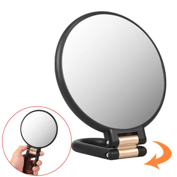 Magnifying Mirror, Hand Mirror with Handle, Double Sided Hand Mirror with 30X/1X Magnification, Travel Foldable Makeup Mirror