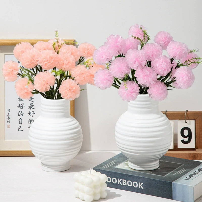 Plastic Flower Vase for Flowers Desk Accessorie Interior Accessories Table Decoration and Accessories Room Decoration
