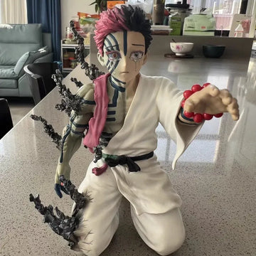 Spot "Ghost Slayer" Agasa White Pillar Animation Character Model Doll, Action Statue PVC Material, Peripheral Desktop Decoratio