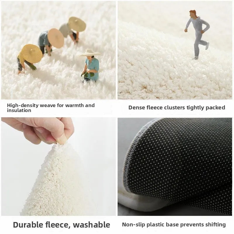 Flower Carpet Modern Simple Sle Bedroom Living Room Sofa Coffee Table Area Rug Home Use Room Mat under Foot Pad
