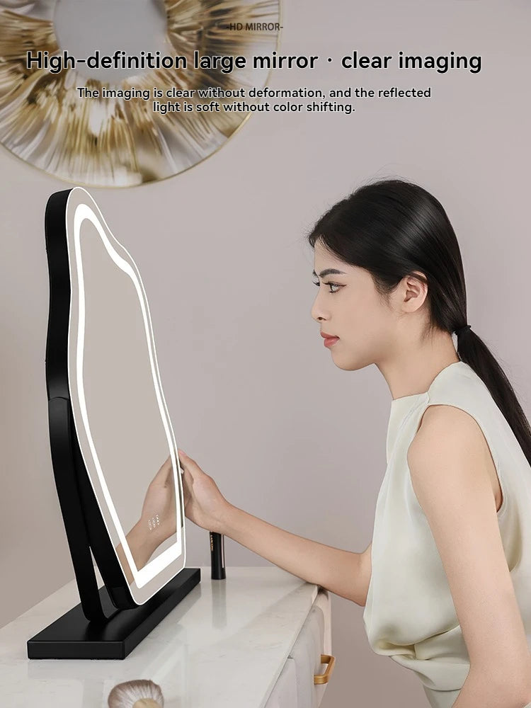 Clouds True HD LED Makeup Mirror Desktop Smart Bedroom Home Simple Shape with Lights