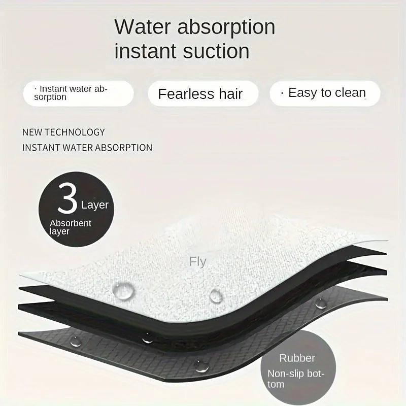 Semi-circular door rubbing mat arched diatomite printed entrance mat porch non-slip mat entrance water-absorbing mat