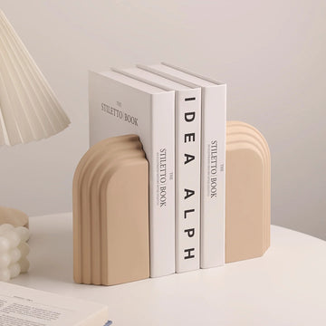 Ceramic Arch Ornaments Design Bookends Minimalist Geometry Bookshelf Ornament Desktop Decorative Handmade Handicraft Shelf Decor