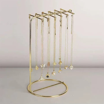 Minimalism Necklace Display Rack Ironwork Necklace Jewelry Shelf Storage Suspension Bracelet Organizer Pendant  Shelves