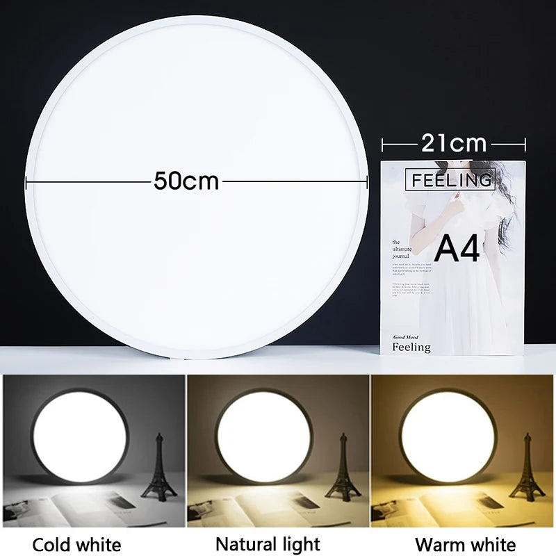 MARPOU 50CM Large Led ceiling lamp with Smart APP Remote Control Ultrathin Light fixture Ceiling Lights for Bedroom Living Room