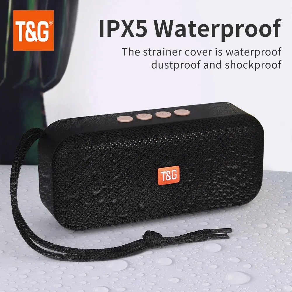 Bluetooth Speaker TG516 Portable Mini Wireless Soundbar Outdoor Indoor Subwoofer Loudspeaker Support TF Card FM Radio Waterproof