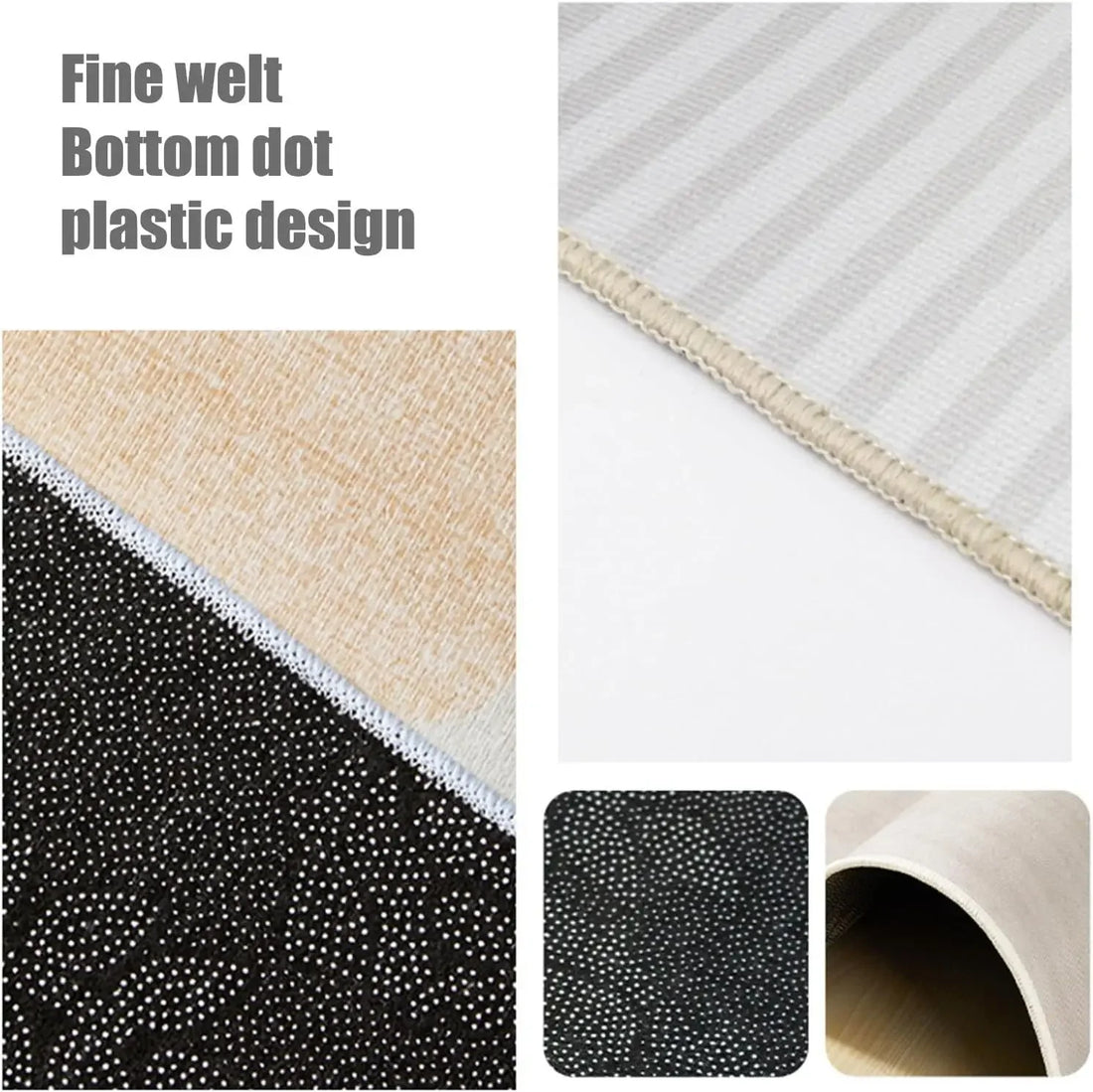 VIKAMA Bohemian-Style Floor Mat Non-Slip, Easy-Care Living Room Carpet Large-Size Floor Rug Bedroom And Living Room Home Décor