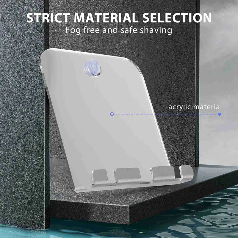Anti-Fog Shower Mirror, Fogless Bathroom Shaving Mirror