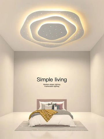 Creative Starry Sky Ceiling Light Modern Simple Ultra Thin Bedroom LED Ceiling Chandelier Home Decor Dining Living Room Fixtures