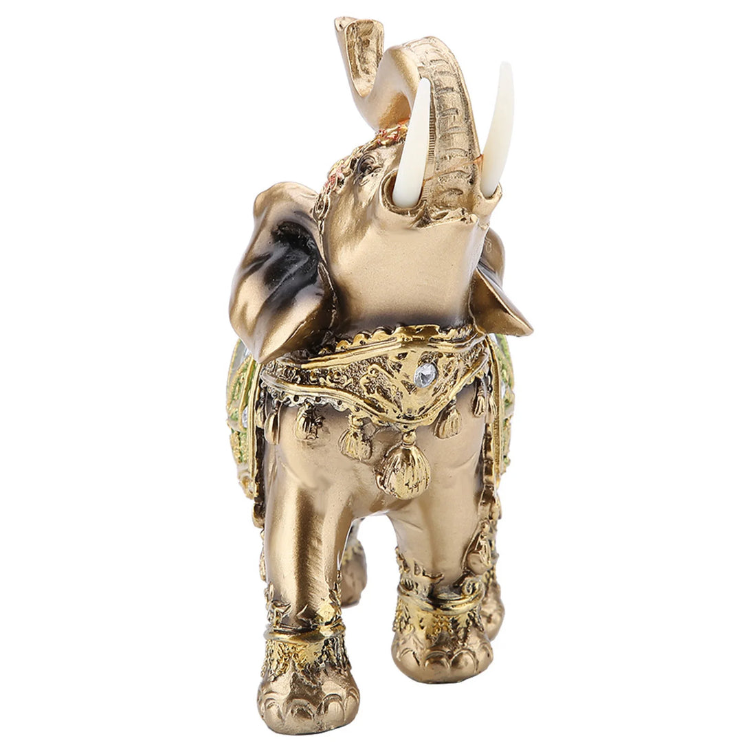 Elephant Statue Chinese Traditional Feng Shui Lucky Elephant Sculpture Resin Wealth Animal Figurine Ornament Gift Home Decor