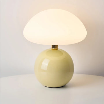 Ceramic Mushroom Table lamp  Nordic Cream Style Bedroom Bedside  Living Room And Dining room Table Lamp Atmosphere Table Lamp