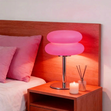 Bedroom Table Lamps Bedside Lamp Bread Shaped Living Room Ambient Light Night Stand Eye Protection Lamp Home Decoration Gifts