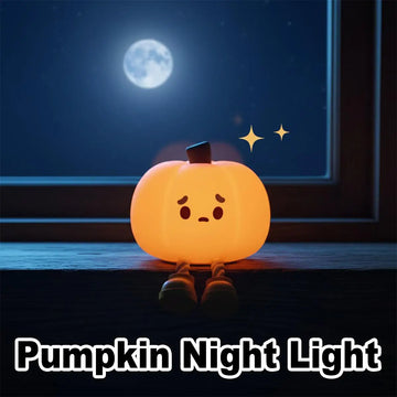 Rechargeable Halloween Led Night Light Soft Nightlight Novelty Cute Squishy For bedroom Silicone Portable Pumpkin For kids Ghost