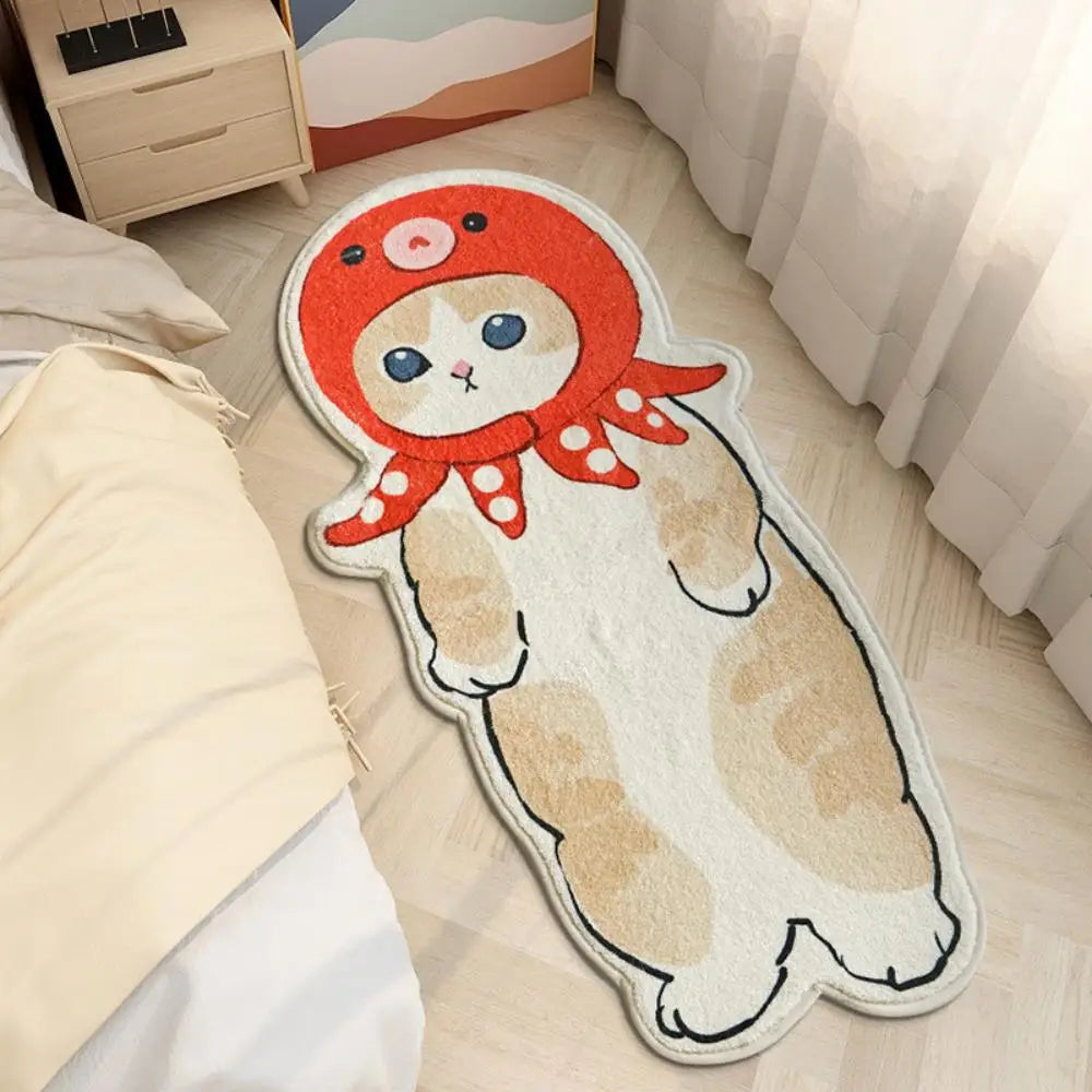 Cute Cat Carpet, Bedroom Sofa, Coffee Table Carpet, High-End Carpet, Furniture Decoration