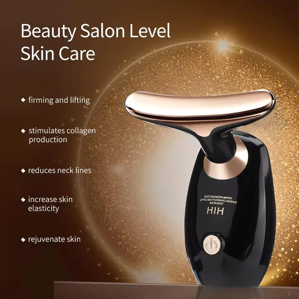Facial and Neck Massager, Face Firming and Lifting Device, Reduces Double Chin, Anti-Wrinkle, Anti-Aging Beauty Device for Face.