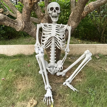 90cm Skeleton Model Decoration Fake Sculpture for Home Garden Haunted House Decorative Horror Theme Carton-Packed