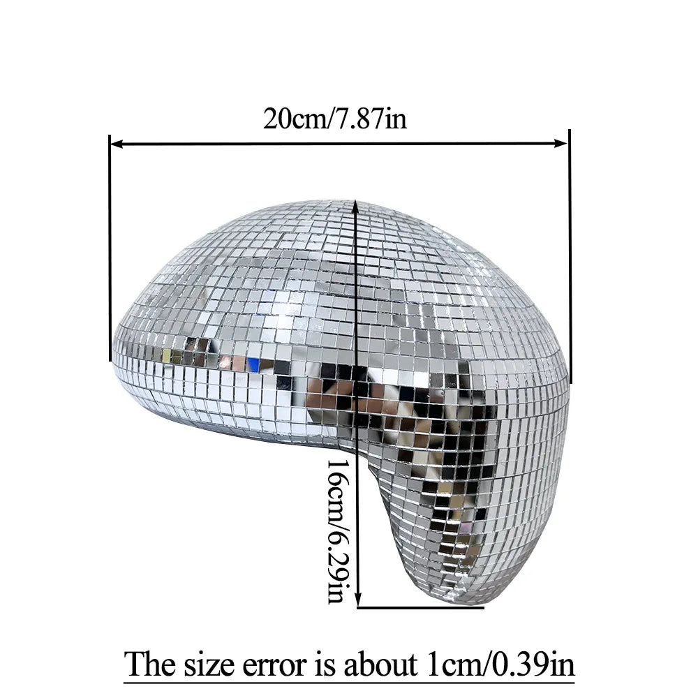 Mirror Disco Ball  Reflection Glass Ball Indoor Home Party Decoration Funny Disco Table Ornament Holiday Birthday Halloween Gift