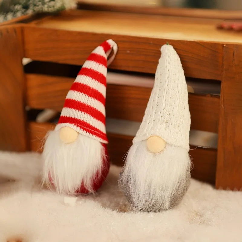 3 holiday Christmas gnome desktop decorations - equipped with plush decorations, suitable for holiday gatherings and home decor
