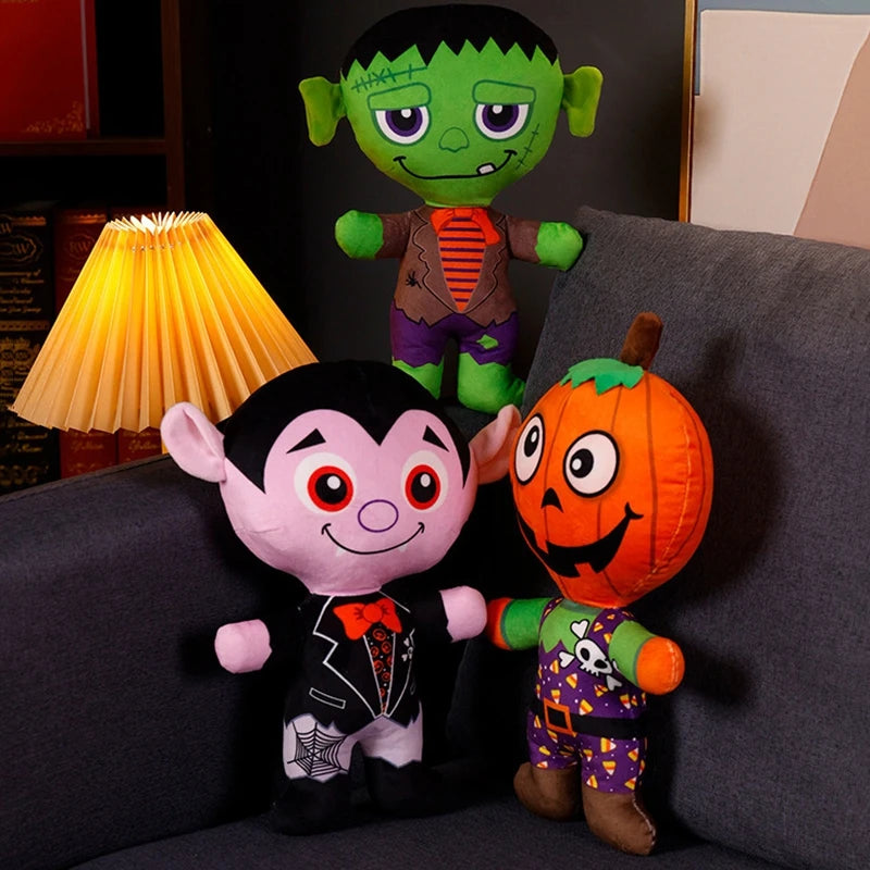 Halloween Decoration 2025 Party Supplies Pumpkin Vampire Bat Skeleton Ornament Soft Sofa Pillow Accessorie Cushion Room Decor