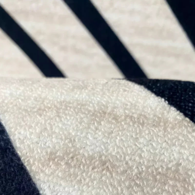 Light Luxury Bedroom Decor Round Carpet Modern Style Carpets for Living Room Washable Bedside Soft Floor Mat Anti-slip Study Rug