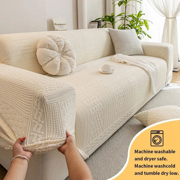 1PC-Geometric pattern elastic sofa cover, all season universal sofa cover, anti cat scratch all inclusive protective cover