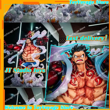 100%Genuine One Piece Anime Figures Gear Fourth Luffy Figures 30cm Pvc Model Desk Ornament Statue Collection  Gifts In Stock