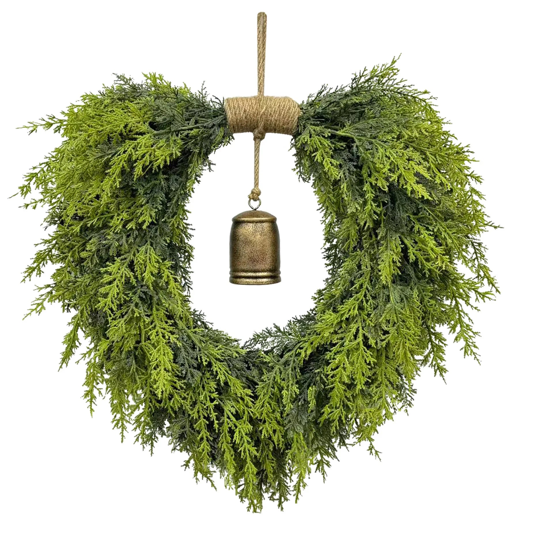 Christmas Decoration Artificial Christmas Wreath For Front Door Bell Garland Wreath Bohemian Pine Garland Door Hanging Window
