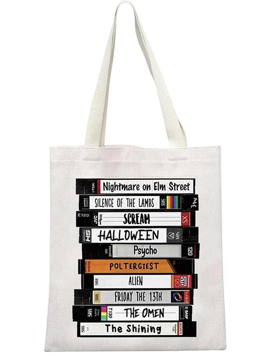 Horror TV Show Halloween Party Gift Tote Bag Merchandise Serials Killer Inspired Horror Movie Lover Gift Scary Party Supplies