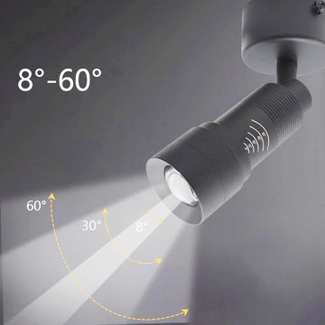 LED Ceiling Lamp Spot  Zoom 15-60 Degrees COB Downlights Track Light 7W 15W Lights AC220V Led Lights For Room Hotel Bedchamber