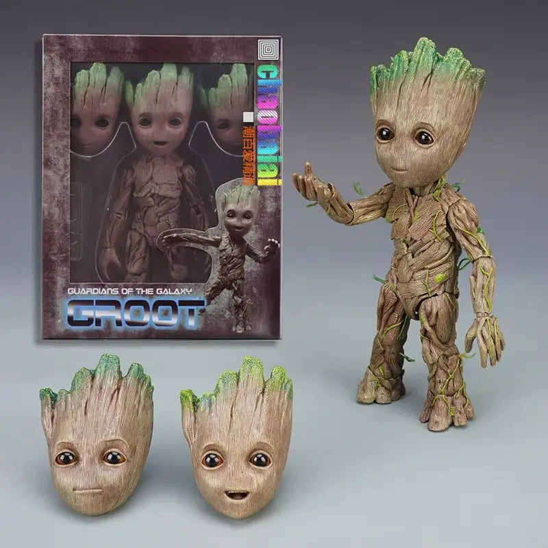 Hot Galaxy Guardians Collectible Toy  Action Figure Model Unassembled Handmade 1:1 Scale Boxed Small Tree Baby Figure