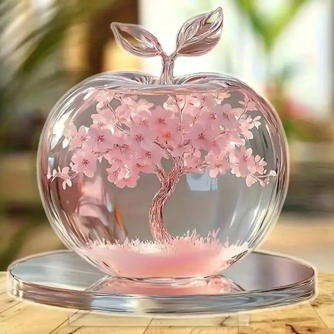 1 piece of colorful Apple creative desktop decoration small ornament, suitable for living room decoration and bedroom decoration