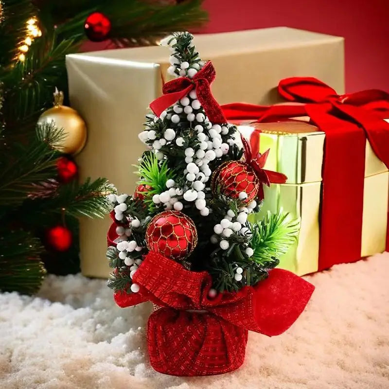 3PCS Christmas tree Mini Christmas tree Desktop decorations window decorations Christmas children's gifts Christmas decorations