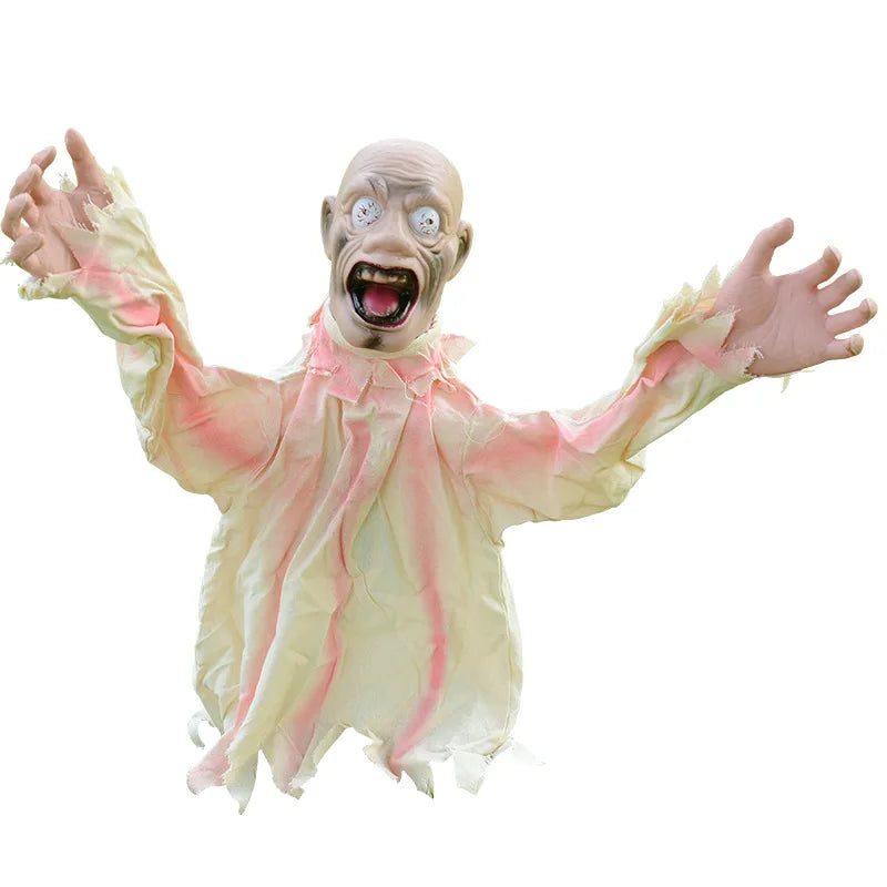 Halloween Horror Decoration Swing Ghost Amazon's New Best-selling Voice-controlled Decoration Scary Prop