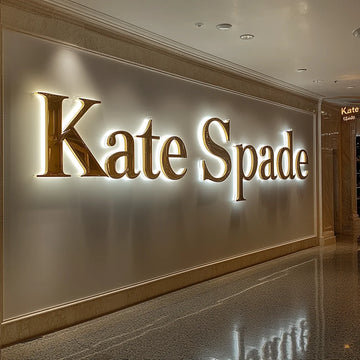 Backlilt 3D Led Storefront Letter Signs Custom Stainless Steel Metal Letters Channel Letter Sign For Buildings Wall