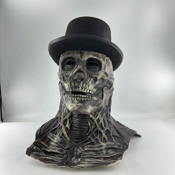 Halloween Scary Skull Mask Halloween Party Carnival Cosplay Prop Novelty Realistic Skull Latex Mask Evil Red Skull Headgear