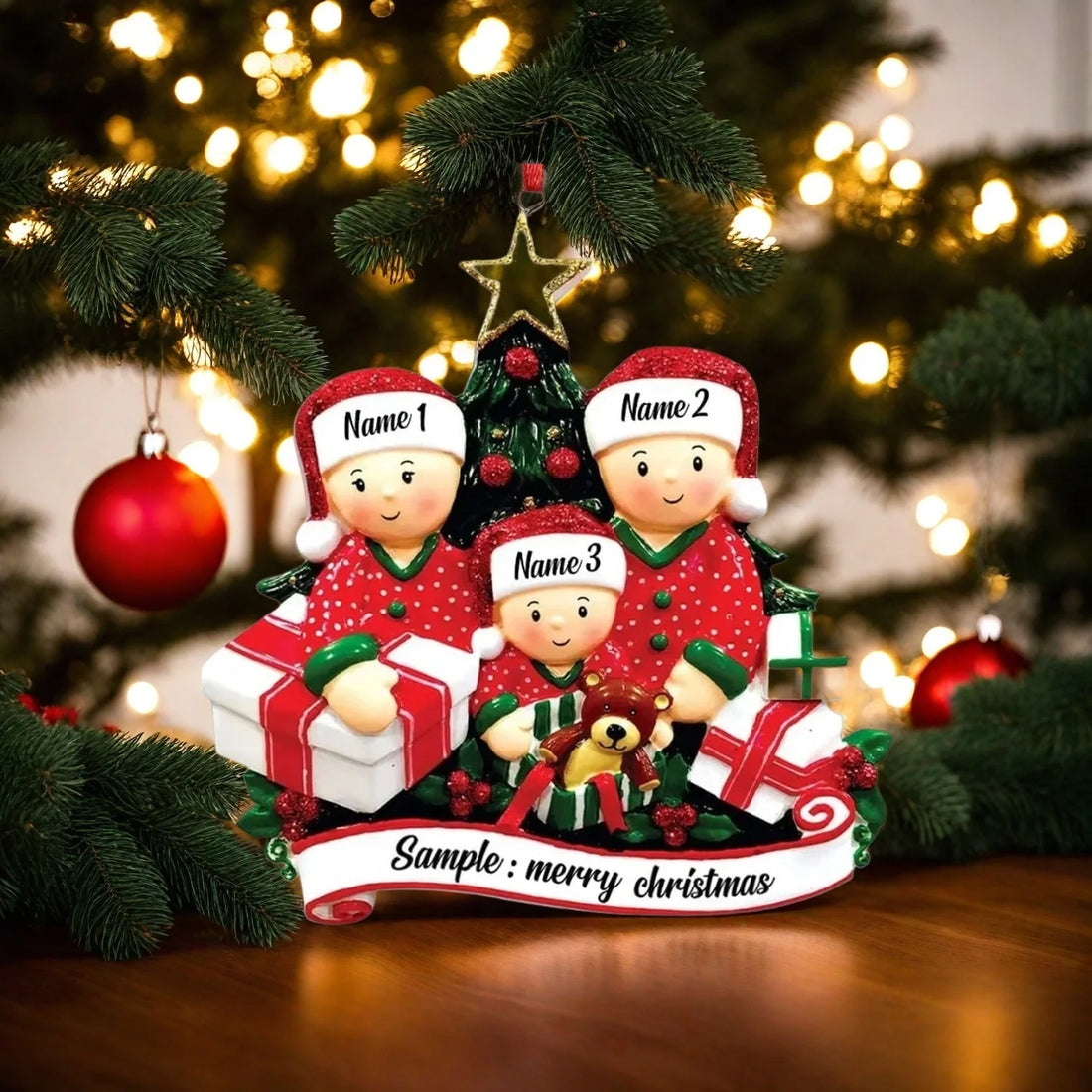 Christmas Tree Hanging Ornaments DIY Writable Personalized Decorations Creative Holiday Home Decor for Xmas Party Supplies
