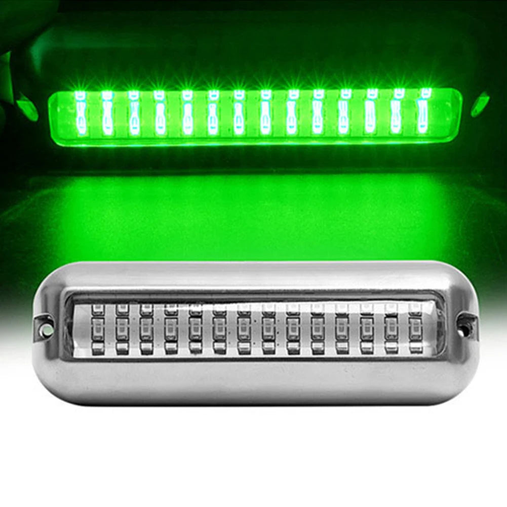 42LED Yacht Underwater Light Stainless Steel Marine Navigation Light IP68 Waterproof Marine Boat Lamp 80W Yacht Boat Accessories