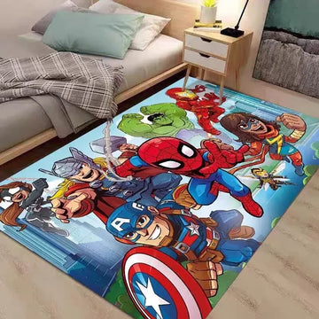 MINISO Disney Avengers Superhero-Hulk Arpet for Living Room Home Decor Large Area Rug Bedroom Floor Rug Non-slip Mat