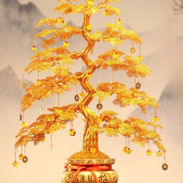 Wealth Tree Handmade Weaving Money Tree Crafts Home Decoration housewarming new home opening gifts ornaments decoration
