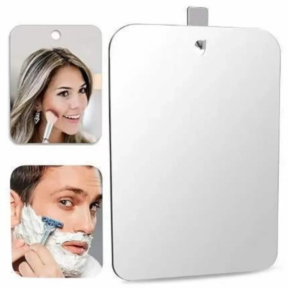 2025 New 1pcs Acrylic Mirror With Wall Suction Shower Mirror For Man Shaving Women Makeup Portable Travel Bathroom Accessories