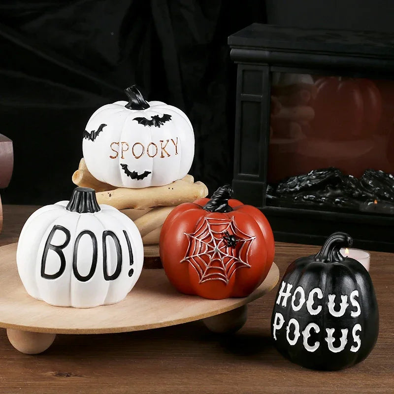 Halloween Decor home outdoor Ornaments Resin Thanksgiving Pumpkin Set Fall Pumpkin Fall Thanksgiving Harvest Home Decorations