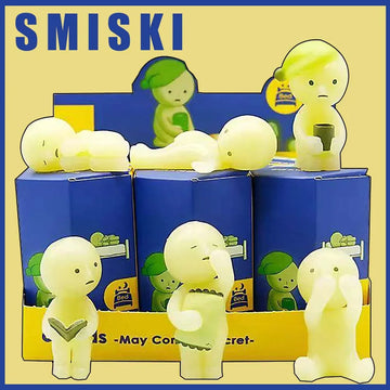 SMISKI lIVING Series Noctilucent Green Doll Action Figures Decoration Model Toy Fans Children Gifts