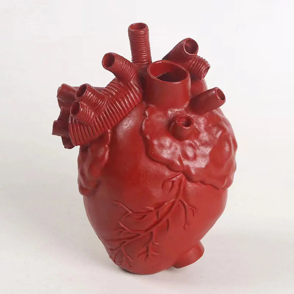 2025 New Anatomical Heart Shape Vase Simulation Plant Flower Pot Planter Home Decor