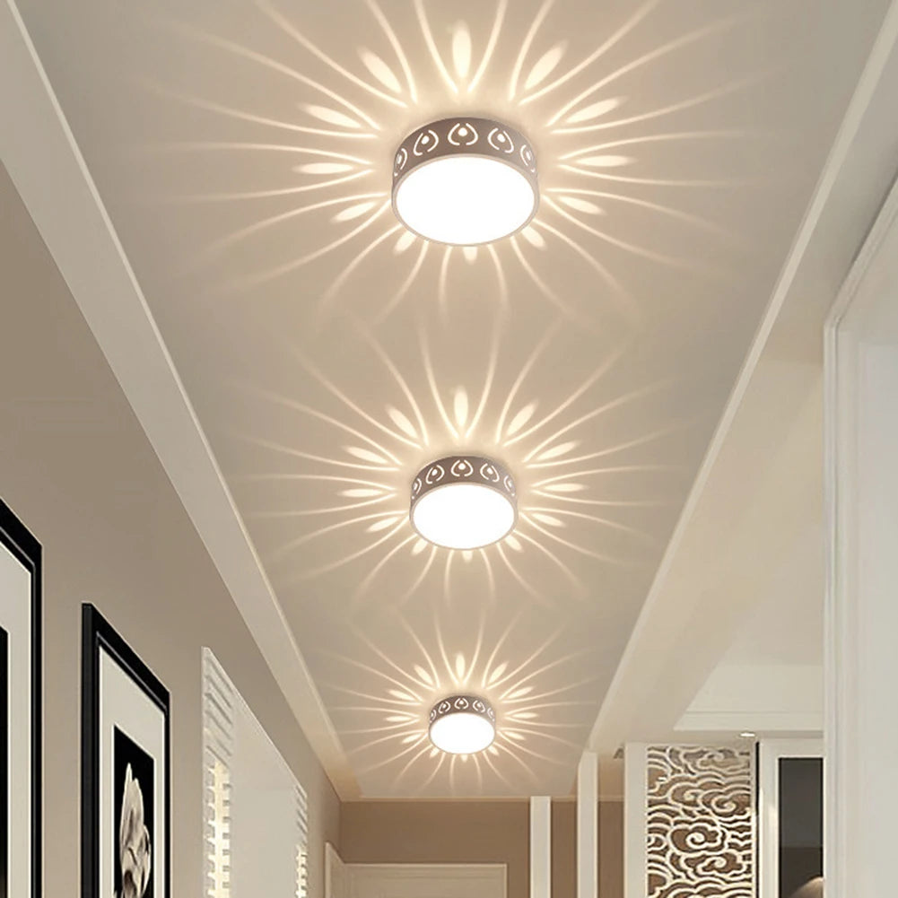 LED Ceiling Lamp Energy Saving Modern Interior Light for Bedroom Bathroom Corridor Easy Installation Brightness