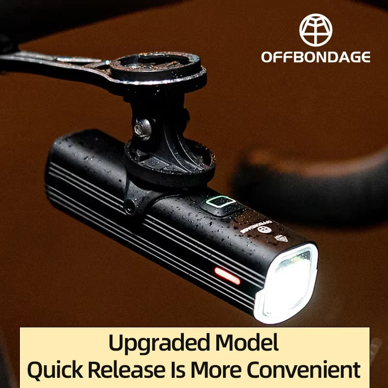 OFFBONDAGE Bicycle Front light  1000LM Bike Light Waterproof Flashlight USB Charging MTB Road Cycling Lamp Bicycle Accessories