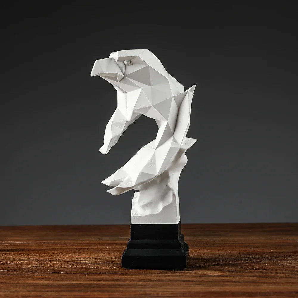 Resin Eagle Statue Bald Eagle Sculpture Modern Art Home/office/hotel Decoration Accessories Desk Statues for Decoration